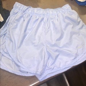 Light Blue Nike Running Shorts